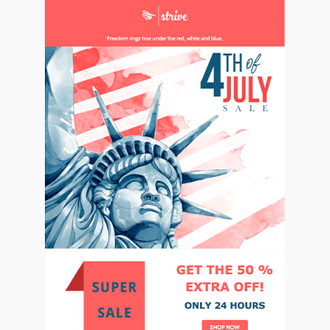 4th of July Lady Liberty Promo